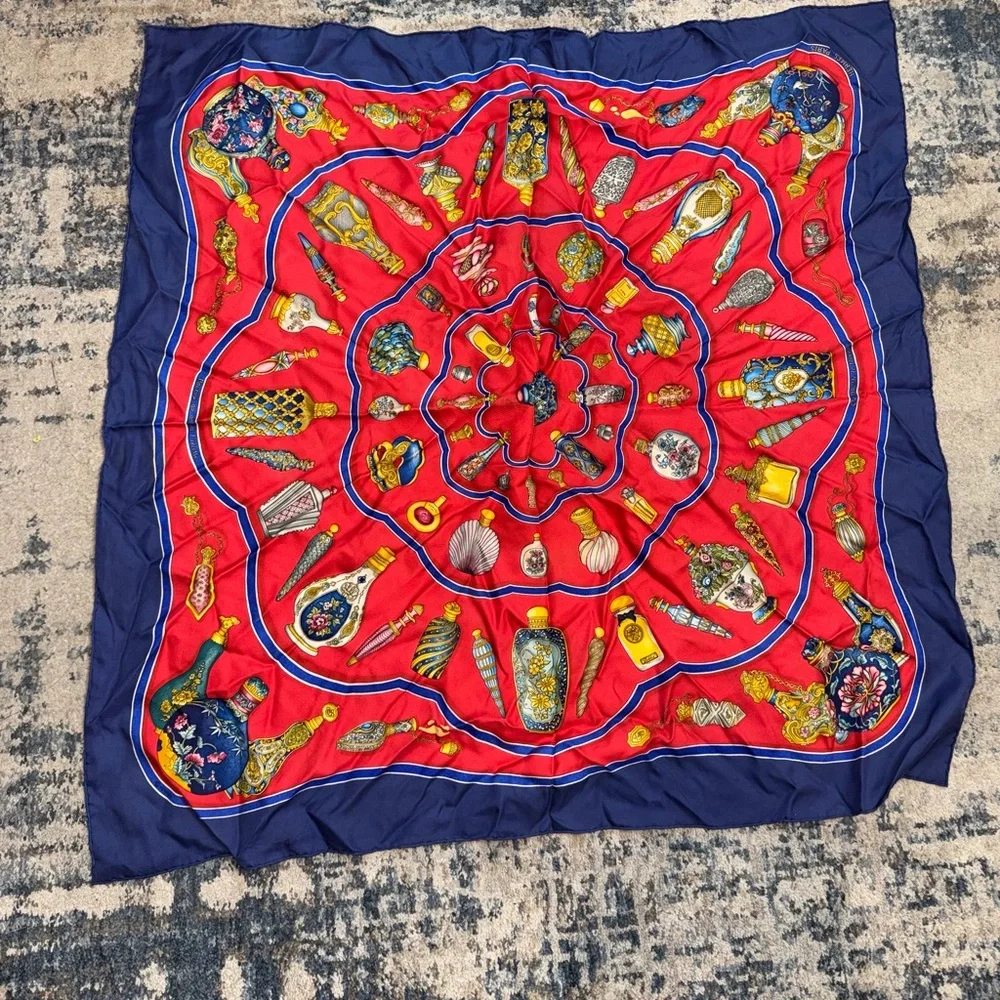 Hermès Qu'importe Le Flacon Silk Scarf